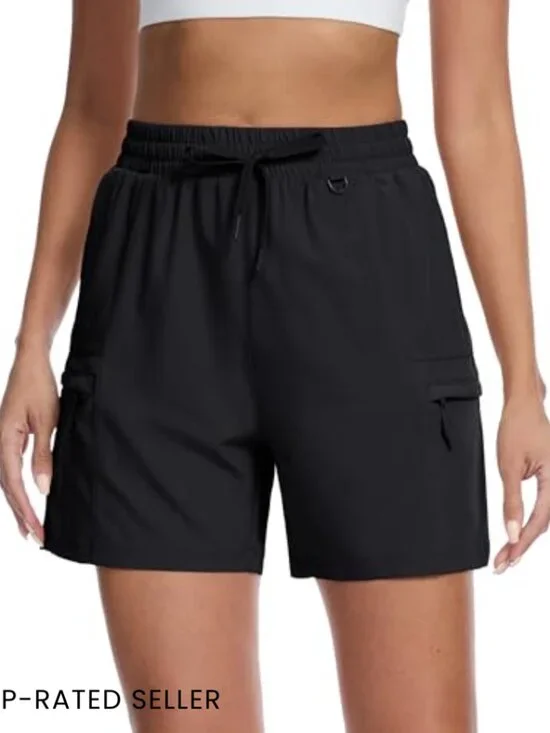 5" Hiking Cargo Shorts Lightweight Quick Dry Athletic Casual Golf UPF 50+ - Picture 2 of 7